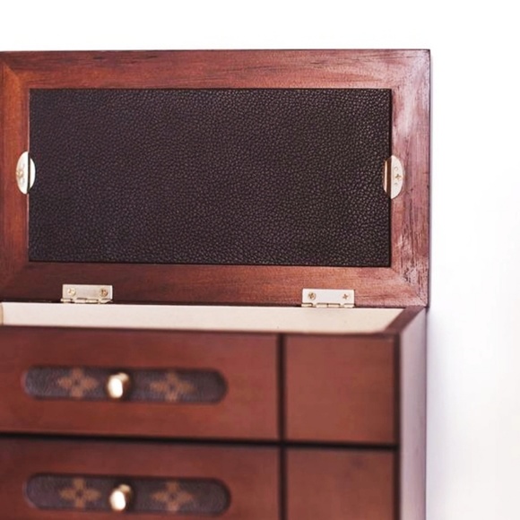 Jewerly wooden Box Walnut Organizer Storage Gift